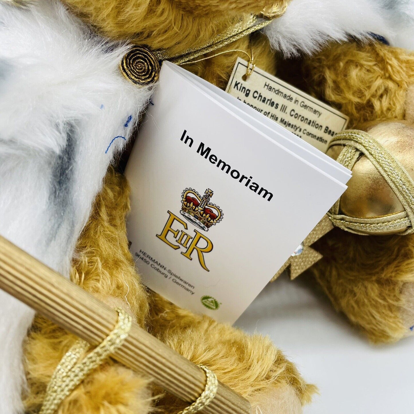 Hermann Coburg Teddybär King Charles III. Coronation Bear limitiert 500 aus 2023