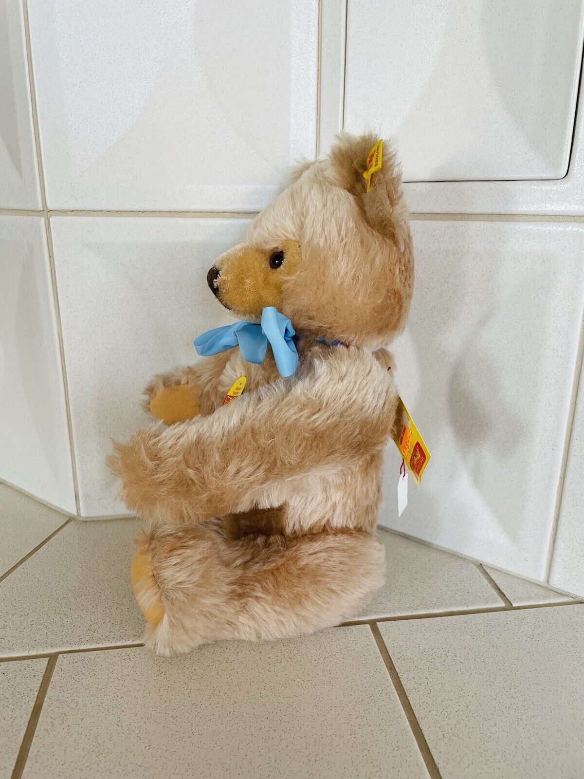 Steiff Teddybär Original mit Stimme inkl. Fahne und Knopf im Ohr 0201/41