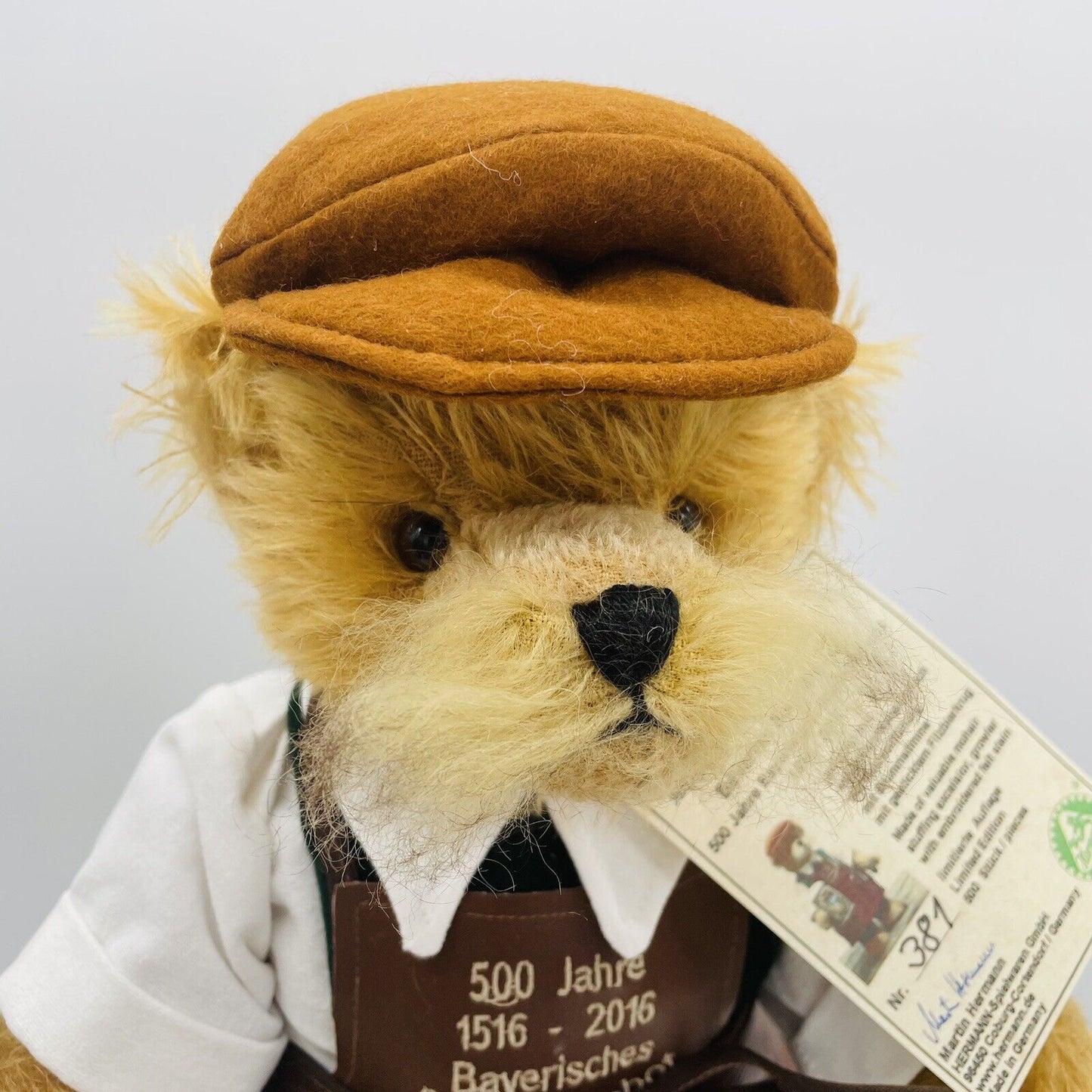 Hermann Coburg Teddybär Bayrischer Braumeister limitiert 500 37cm