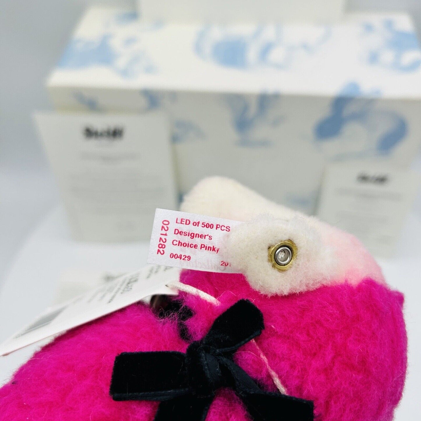 Steiff 021282 Designer's Choice Pinky limitiert 500 aus 2015 25 cm Mohair