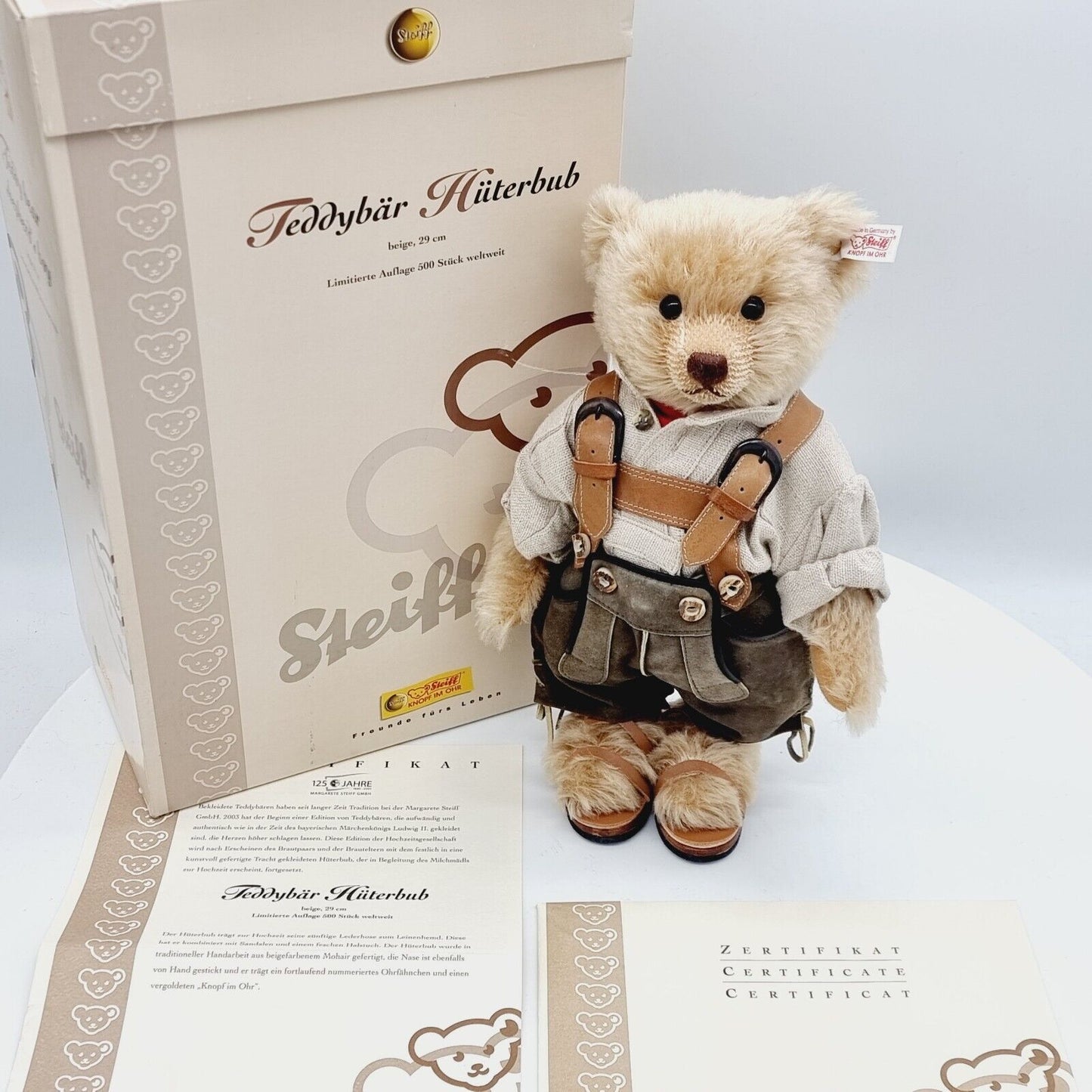 Steiff 038105 Teddybär Hüterbub aus der Hochzeitsgesellschaft limitiert 500