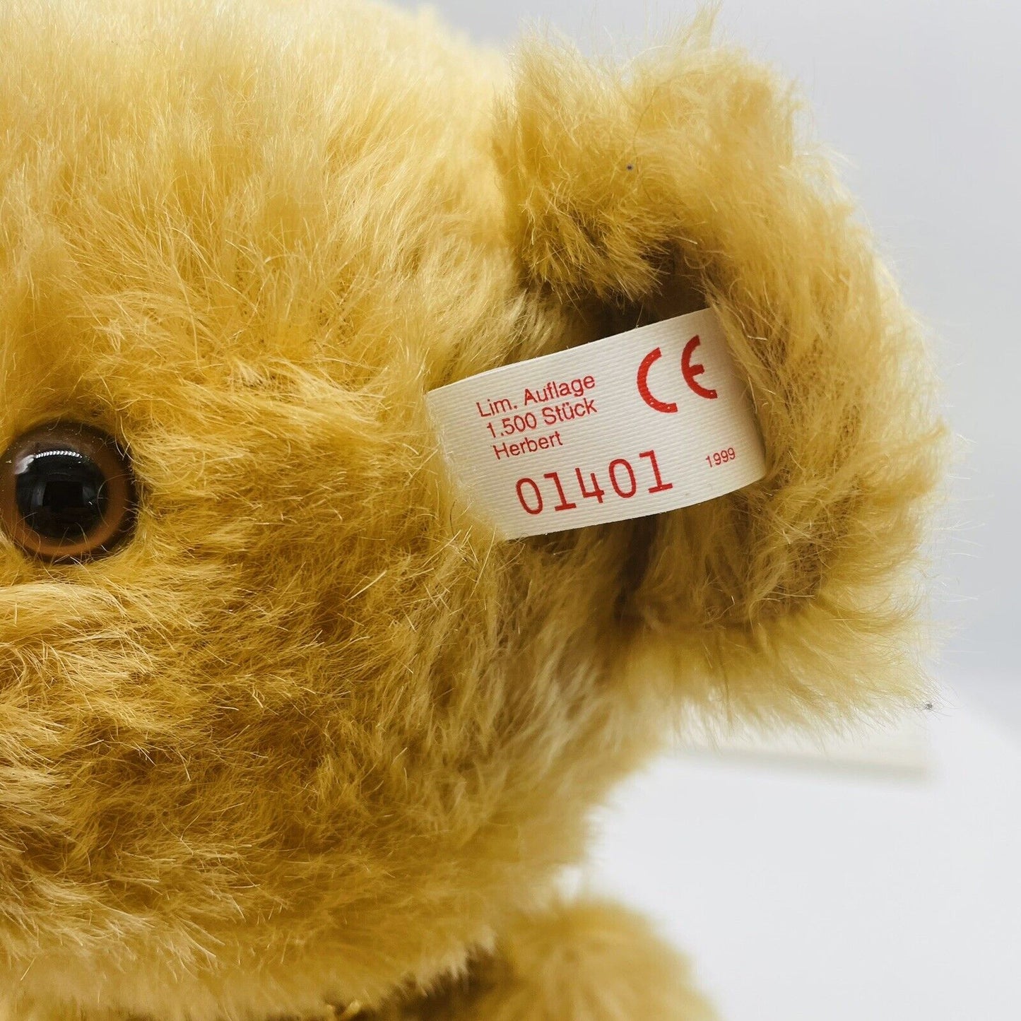 Steiff Teddybär Herbert 655395 limitiert 1500 aus 1999 45cm Mohair