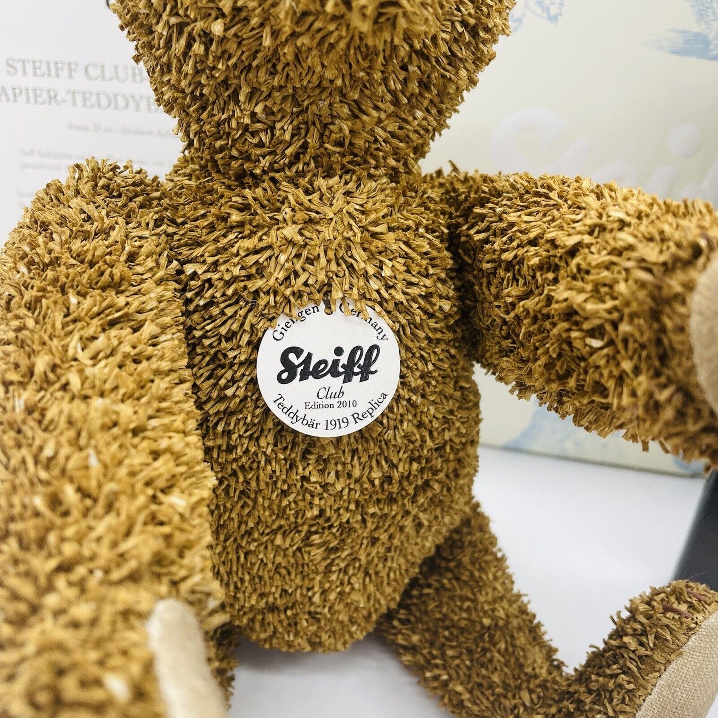 Steiff Club Edition 2010 Papierteddybär 1919 Replica 421099 limitiert 3000 32cm