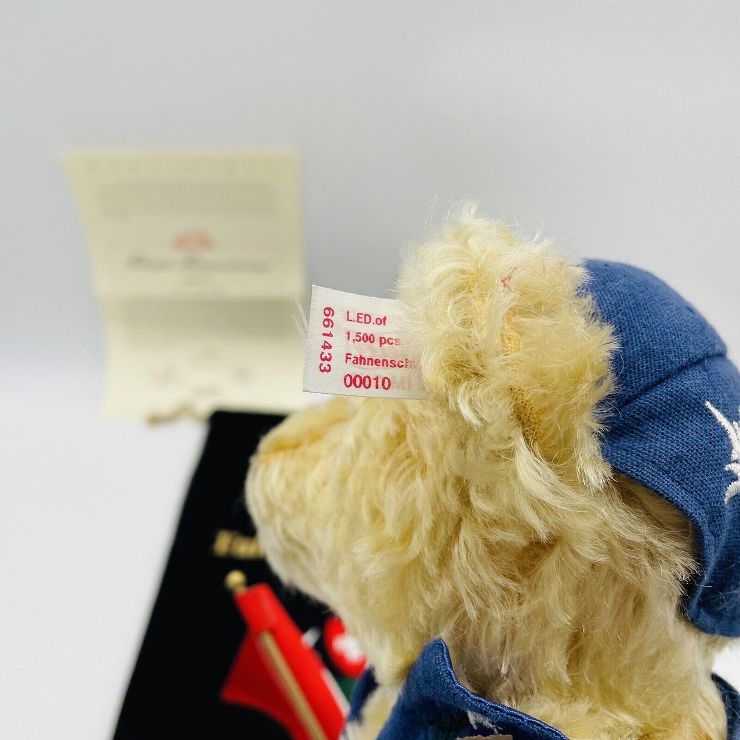 Steiff Teddybär Fahnenschwinger 661433 limitiert 1500 31cm Mohair, Nr. 10