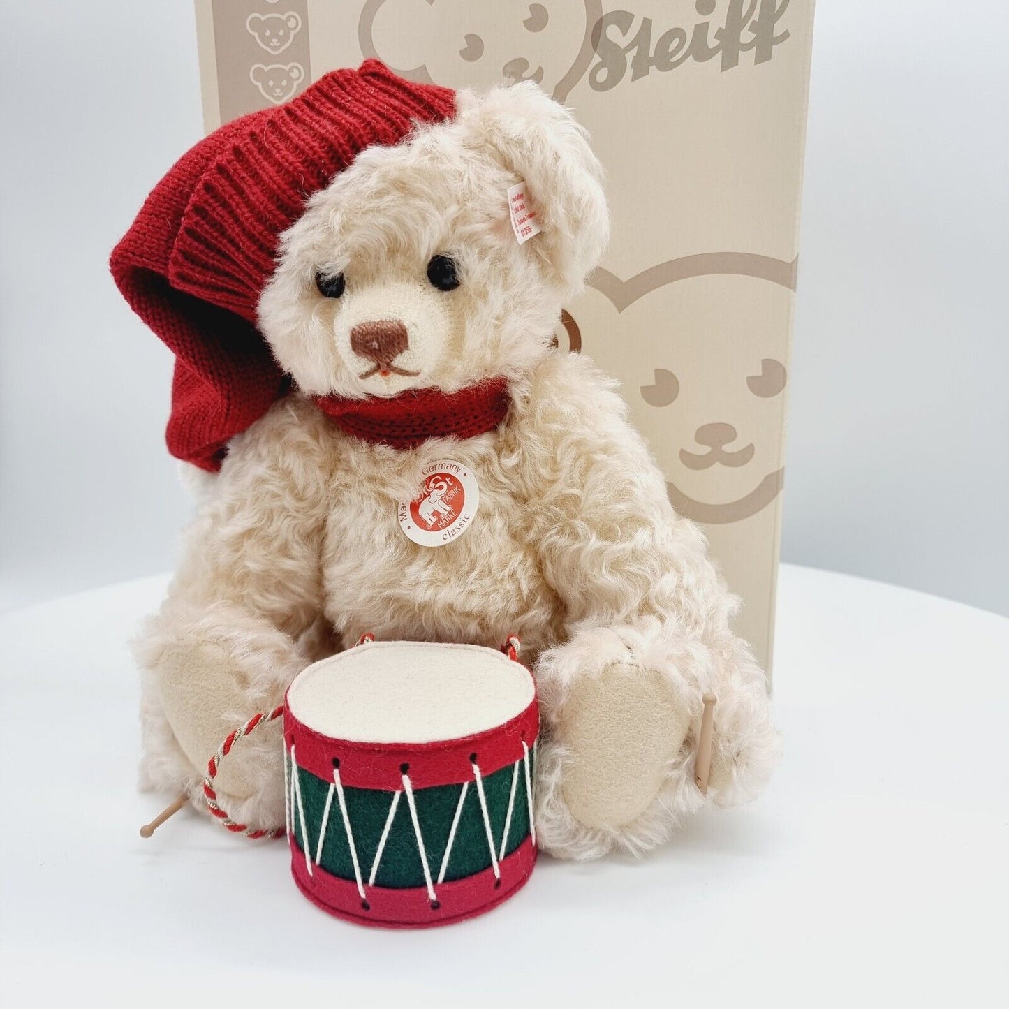 Steiff 037368 Teddybär Trommler limitiert 2007 aus 2007 30cm Mohair