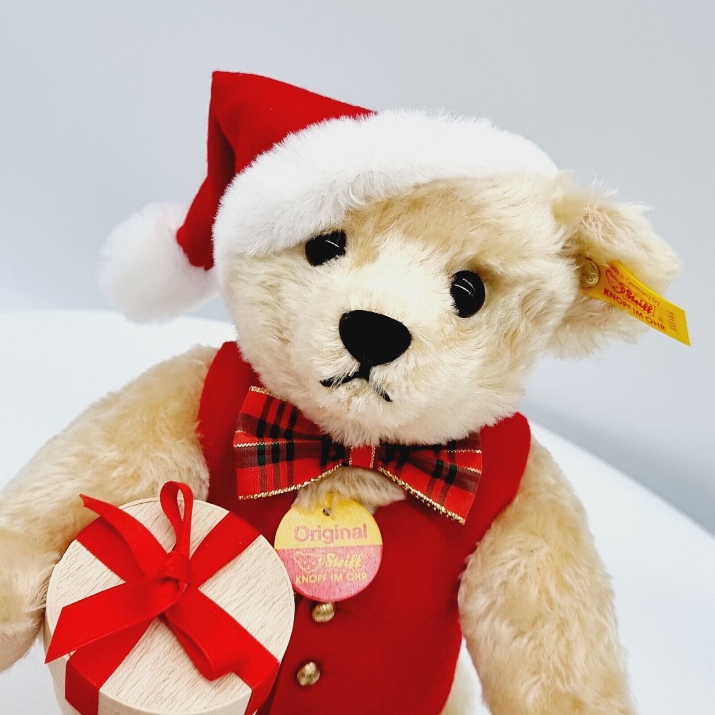 Steiff 655456 Weihnachtsteddybär Niklas für Mayfair 33 cm Mohair
