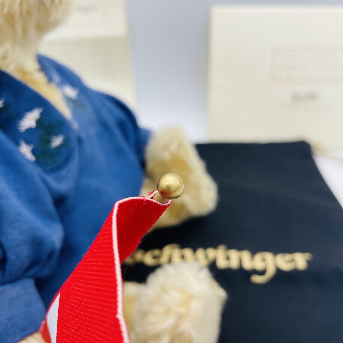 Steiff Teddybär Fahnenschwinger 661433 limitiert 1500 31cm Mohair, Nr. 10