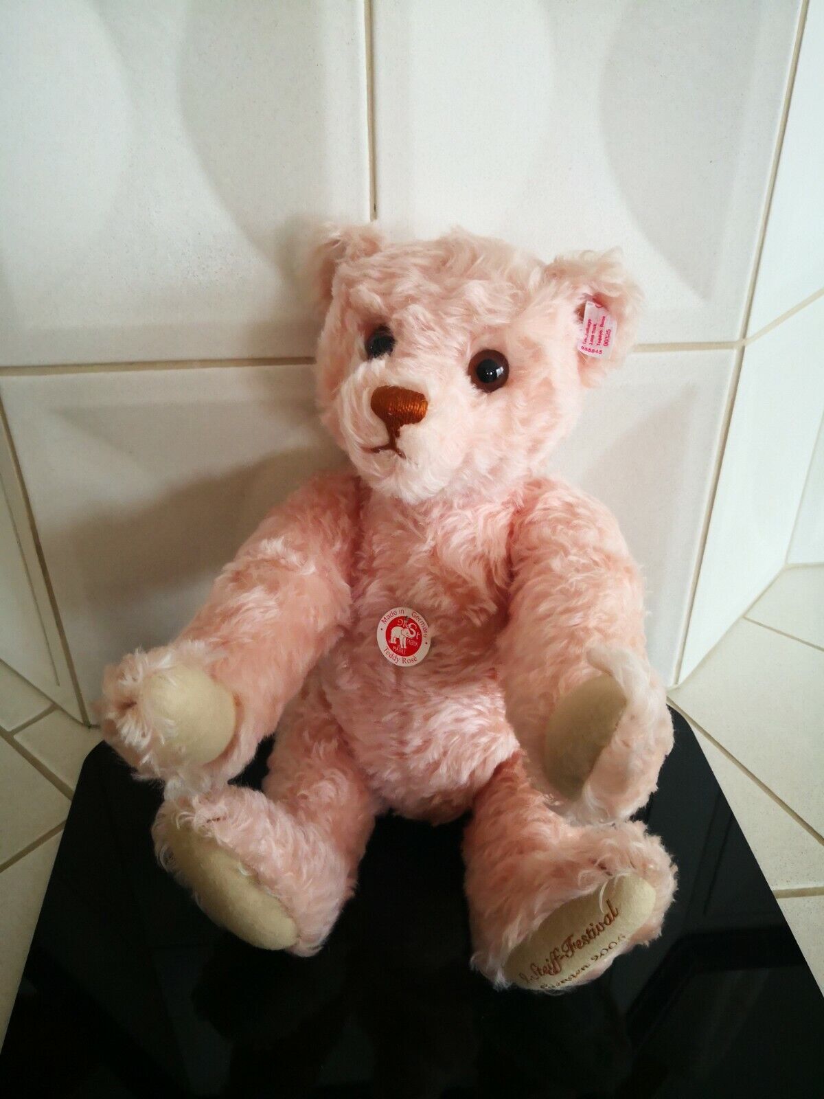 Steiff Teddybär Rose- Festival Teddybär 2005, 655845, limitierte Auflage