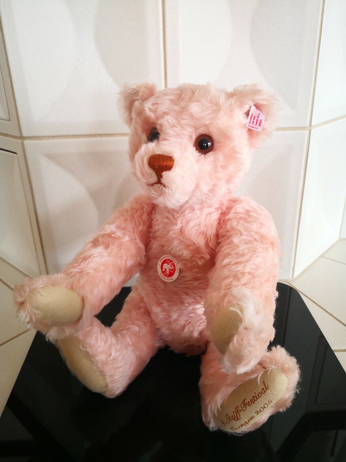 Steiff Teddybär Rose- Festival Teddybär 2005, 655845, limitierte Auflage