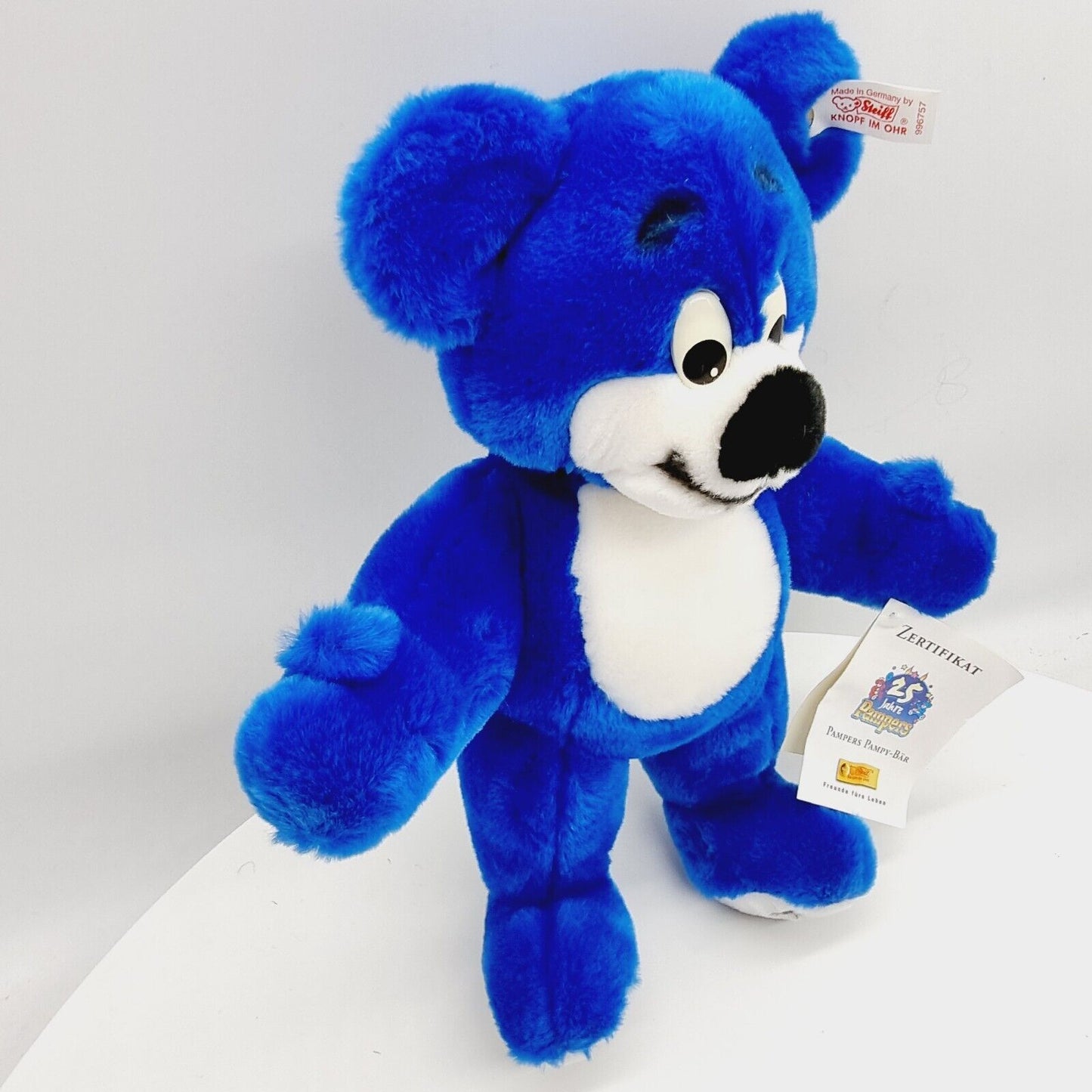 Steiff 996757 Pampers Pampy-Bär Teddybär 30 cm blau limitiert 5000 Jahr 1998