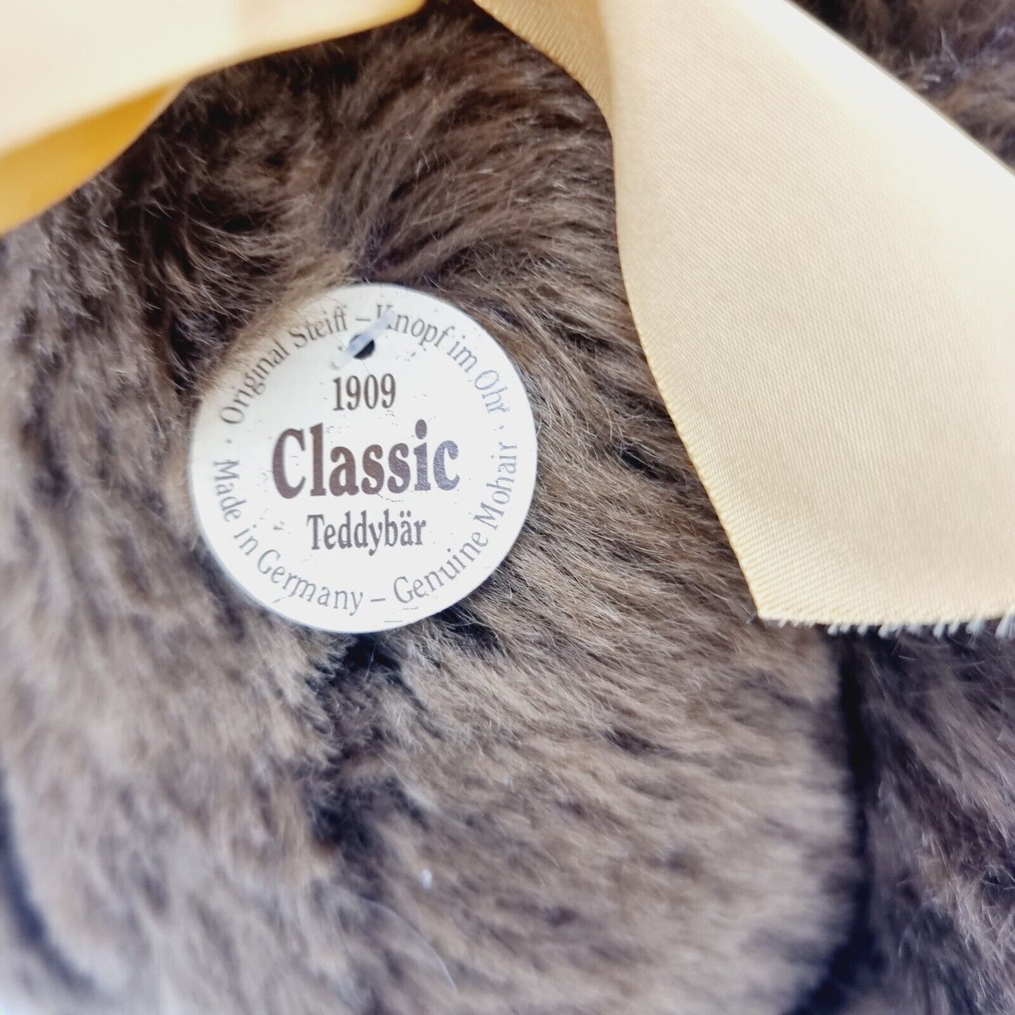 Steiff 000461 Classic Teddybär 1909 mit goldener Schleife 43 cm 1993