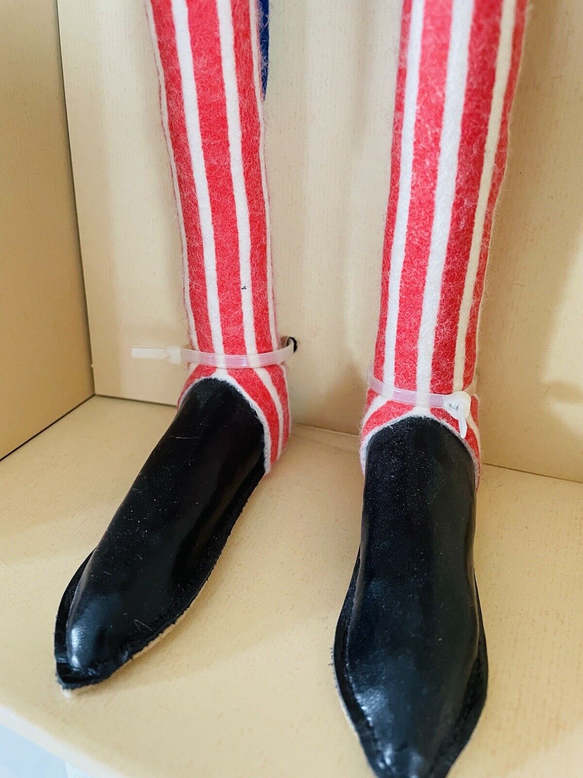 Steiff Uncle Sam Filzpuppe 1994 Handbemalt Leder Auflage 1.000 Stück 411601