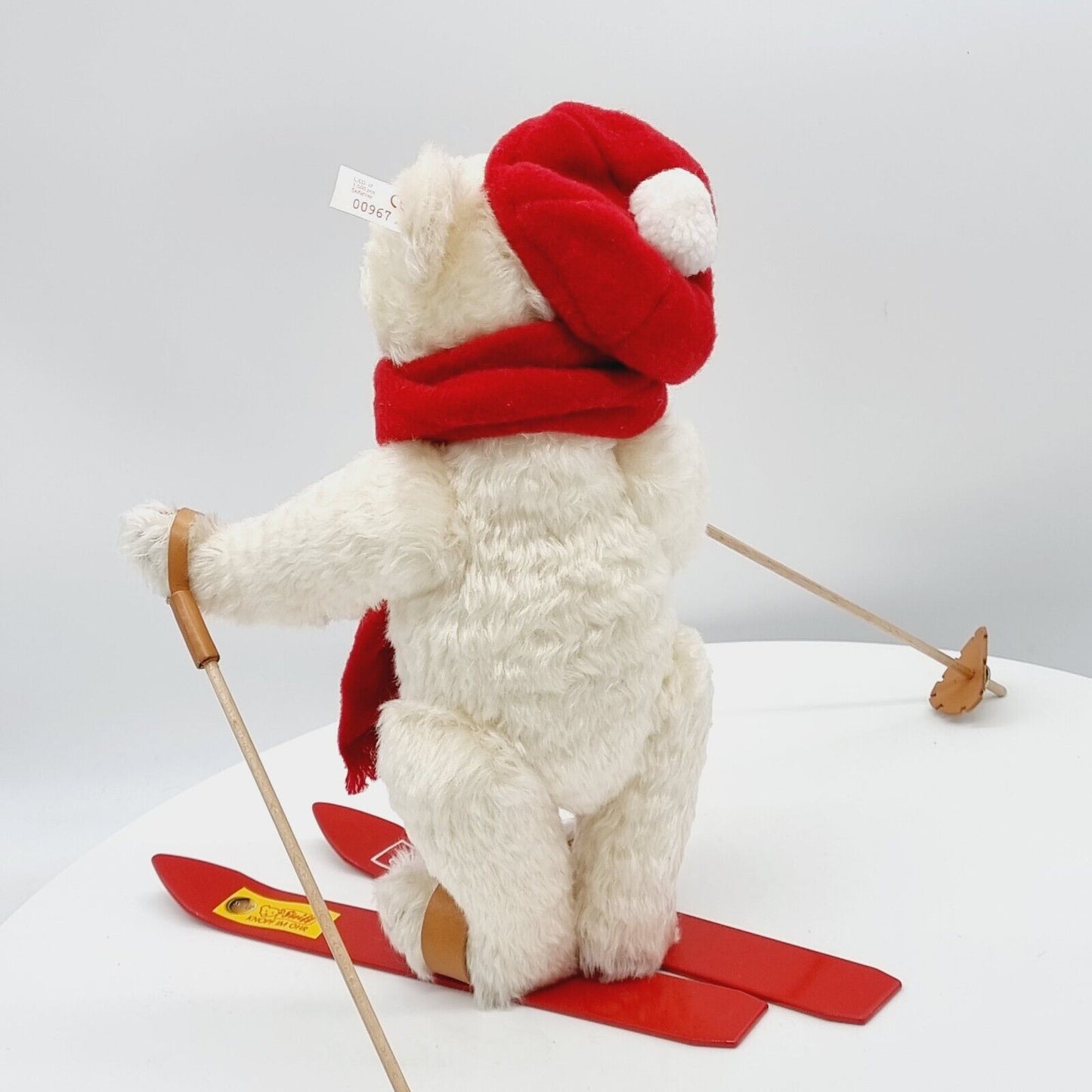Steiff 660146 Skifahrer Teddybär weiß 34 cm 2000 limitiert 1500 exklusiv Schweiz