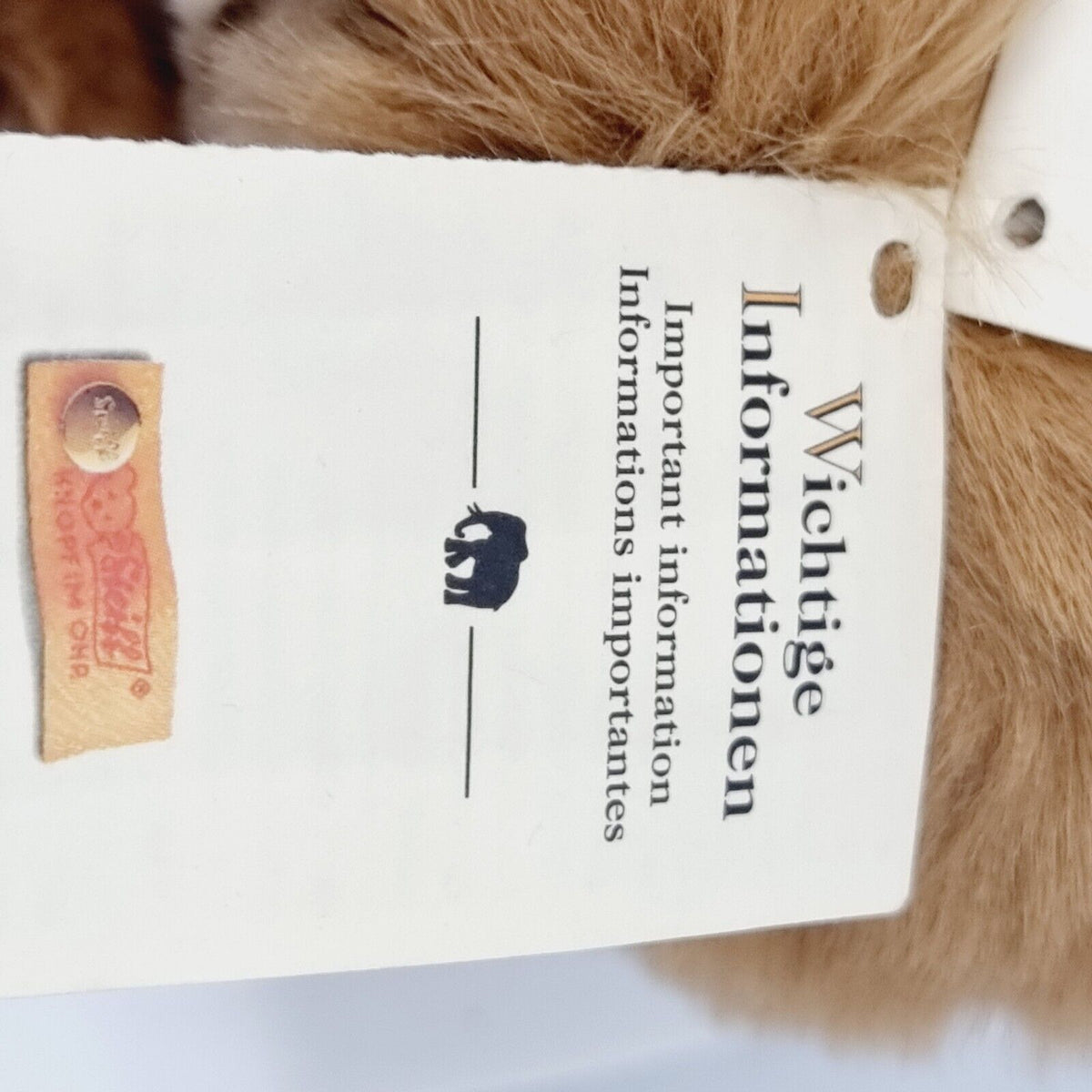 Steiff 022074 Teddybär Molly 40 cm inklusive Etikett Knopf Fahne Brustschild