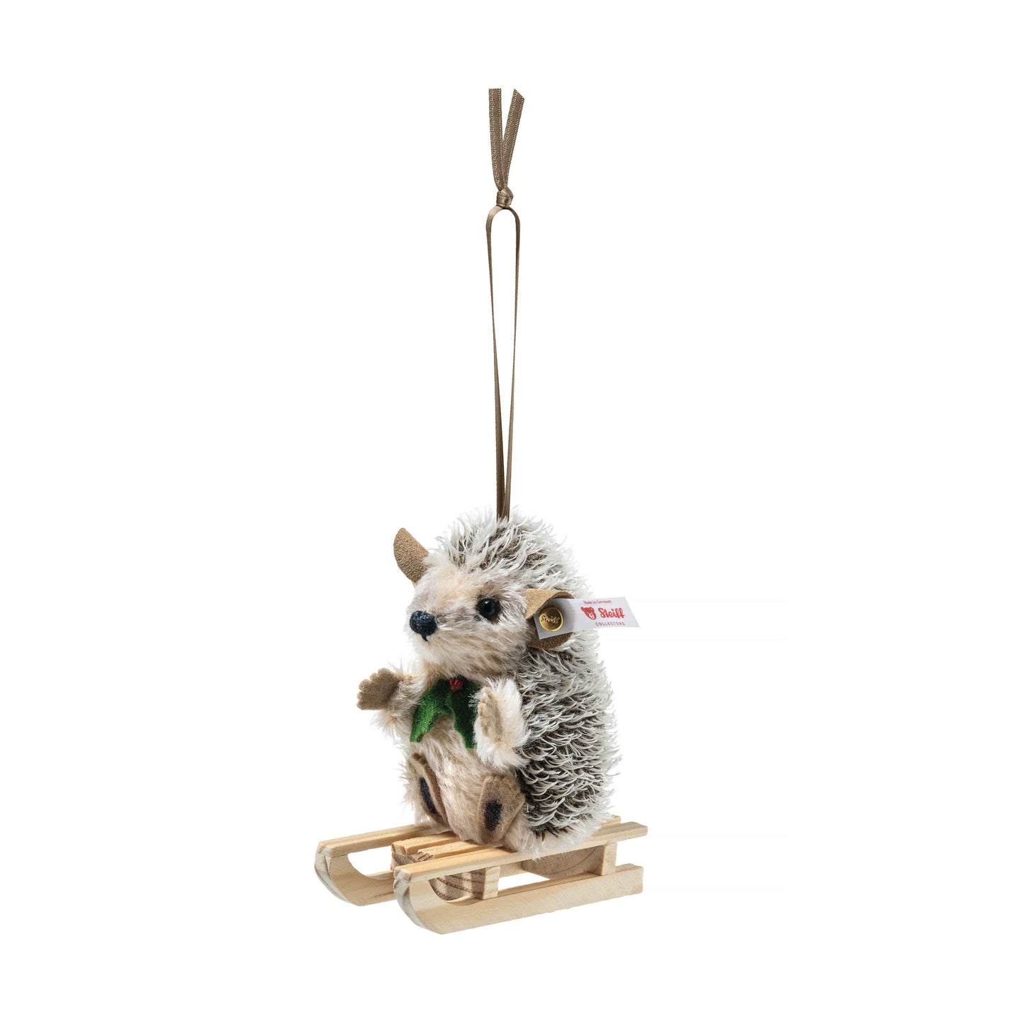 Steiff 684135 Igel Ornament mit Schlitten