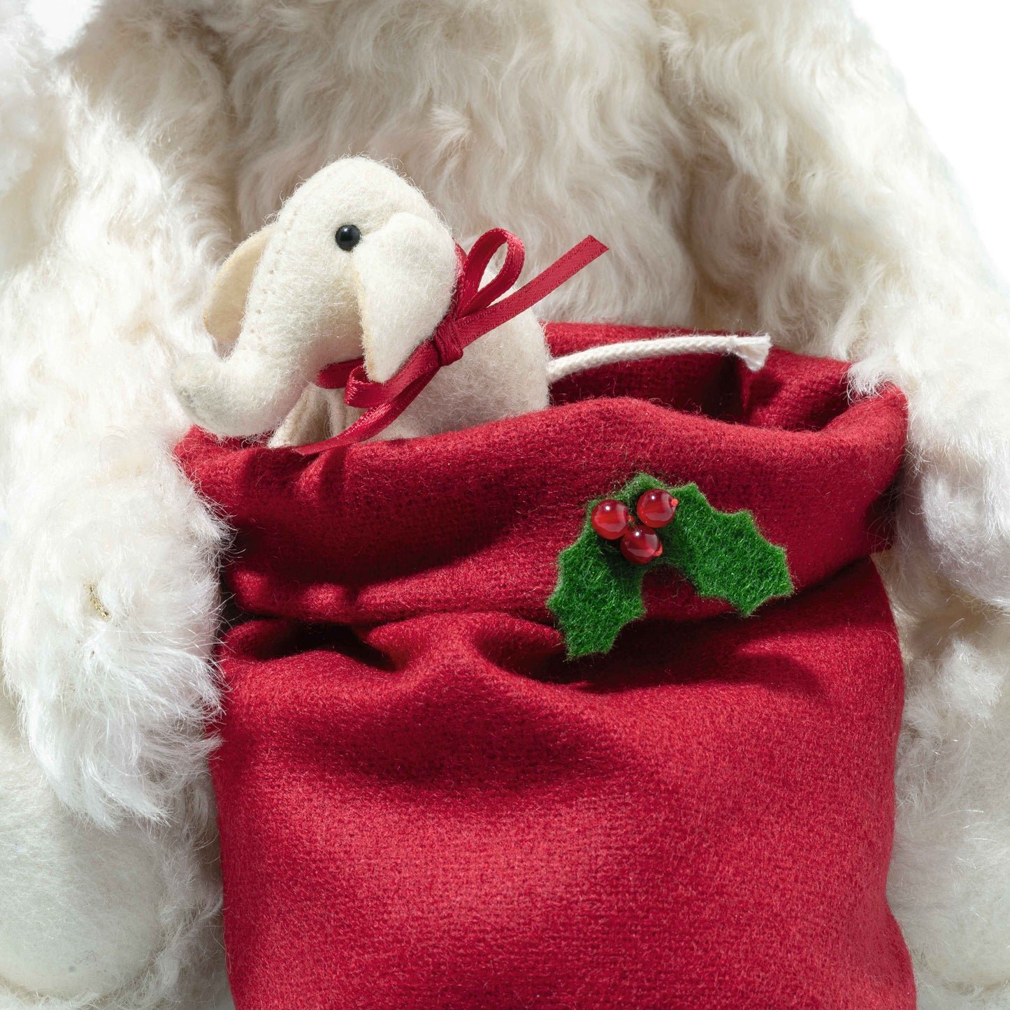 Steiff 005879 Santa Teddybär mit Licht 29 cm