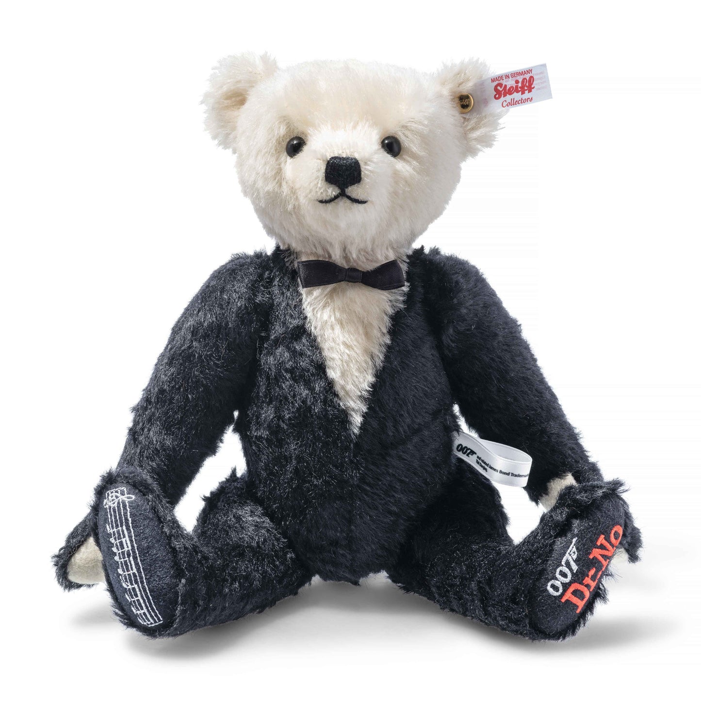Steiff 007613 James Bond Dr. No Teddybär mit Musikwerk 30 cm