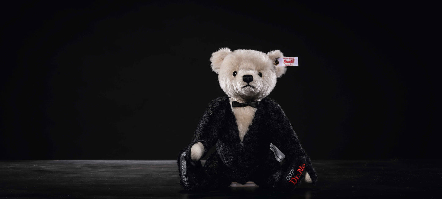 Steiff 007613 James Bond Dr. No Teddybär mit Musikwerk 30 cm