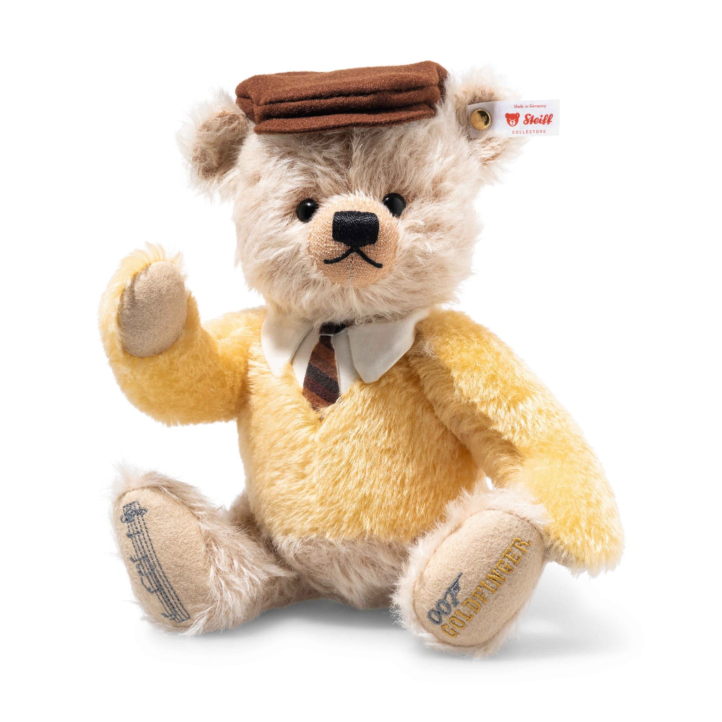 Steiff 007644 007 Auric Goldfinger Teddybär Bösewichte