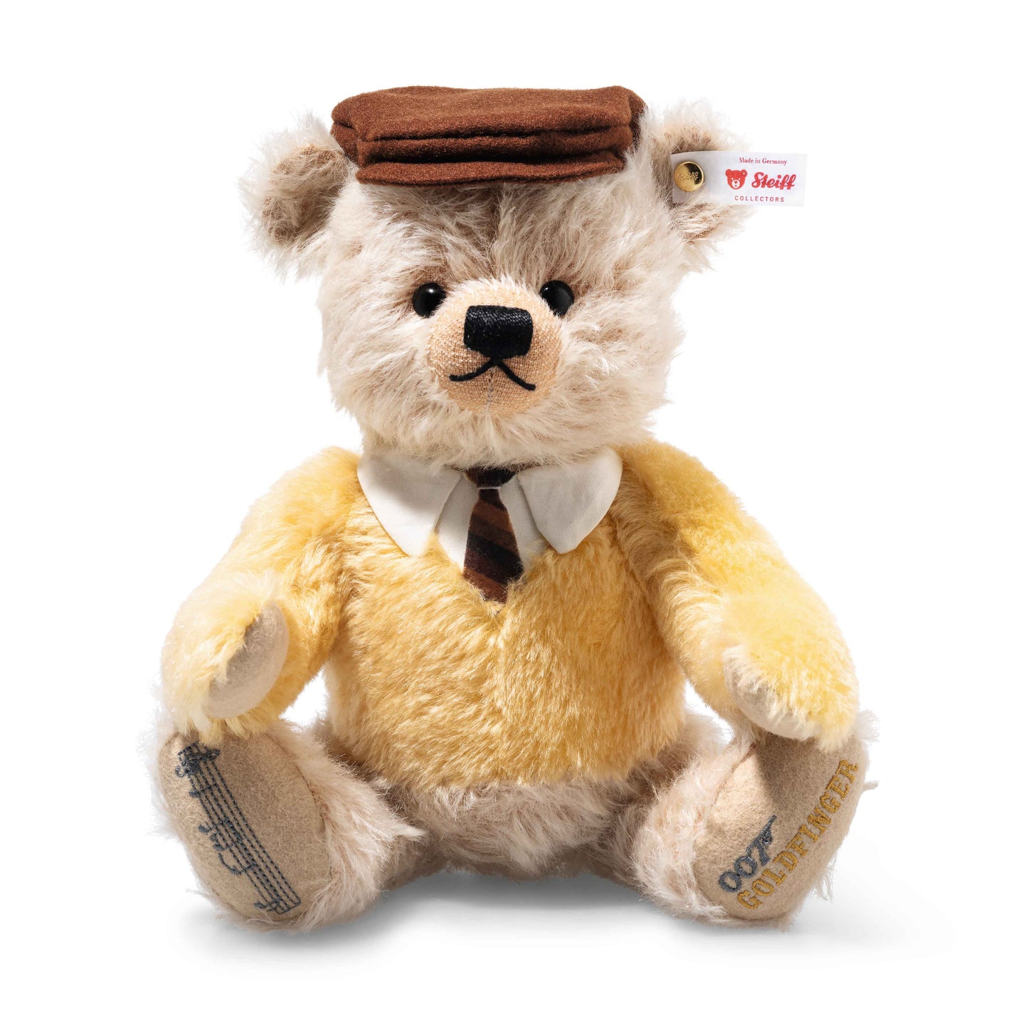 Steiff 007644 007 Auric Goldfinger Teddybär Bösewichte