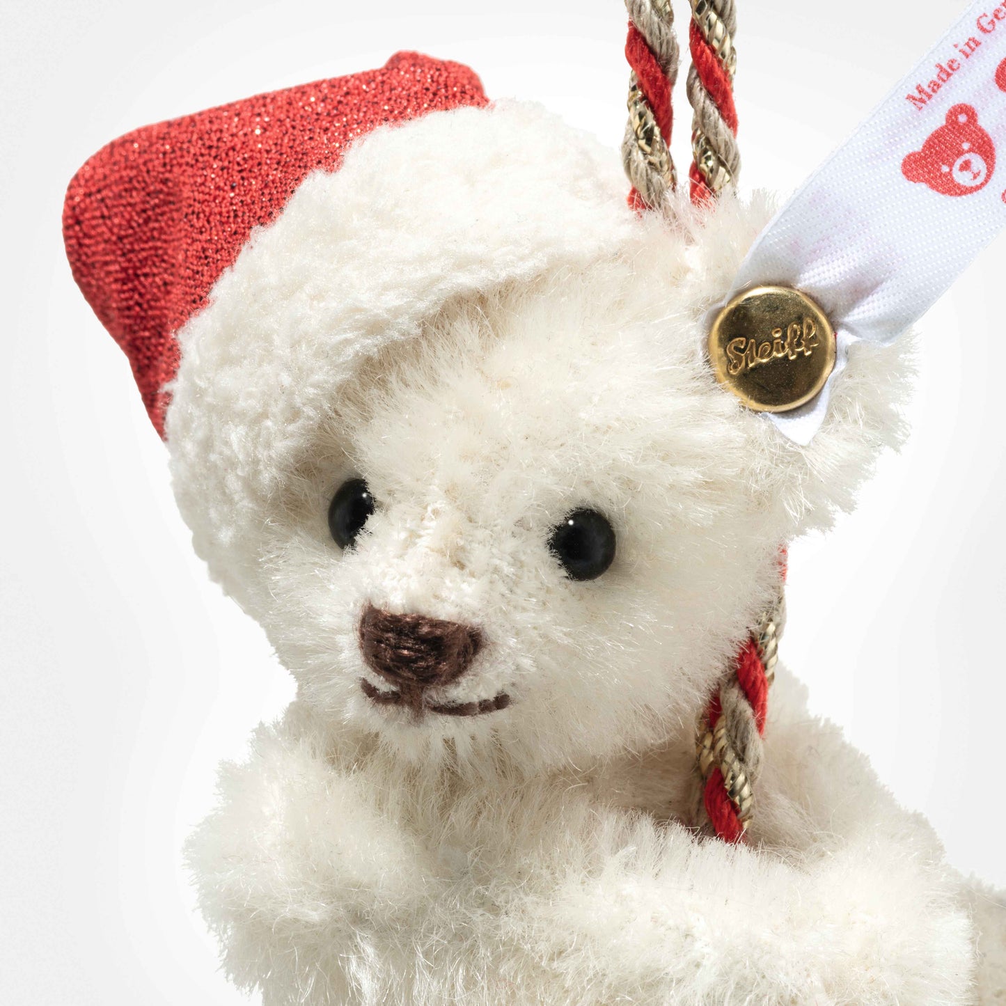 Steiff 008023 Teddybär Ornament auf Glocke 10 cm