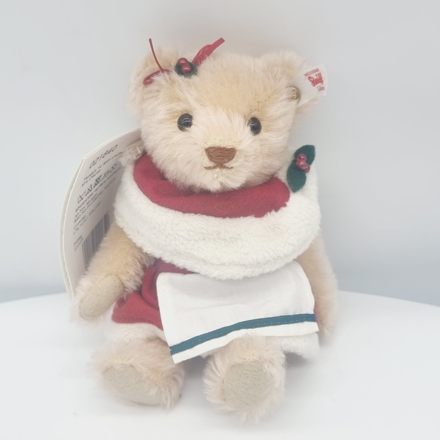 Nr. 12! Steiff 021640 Mrs. Claus Teddybär 14 cm Jahr 2016 aus dem Steiff Archiv