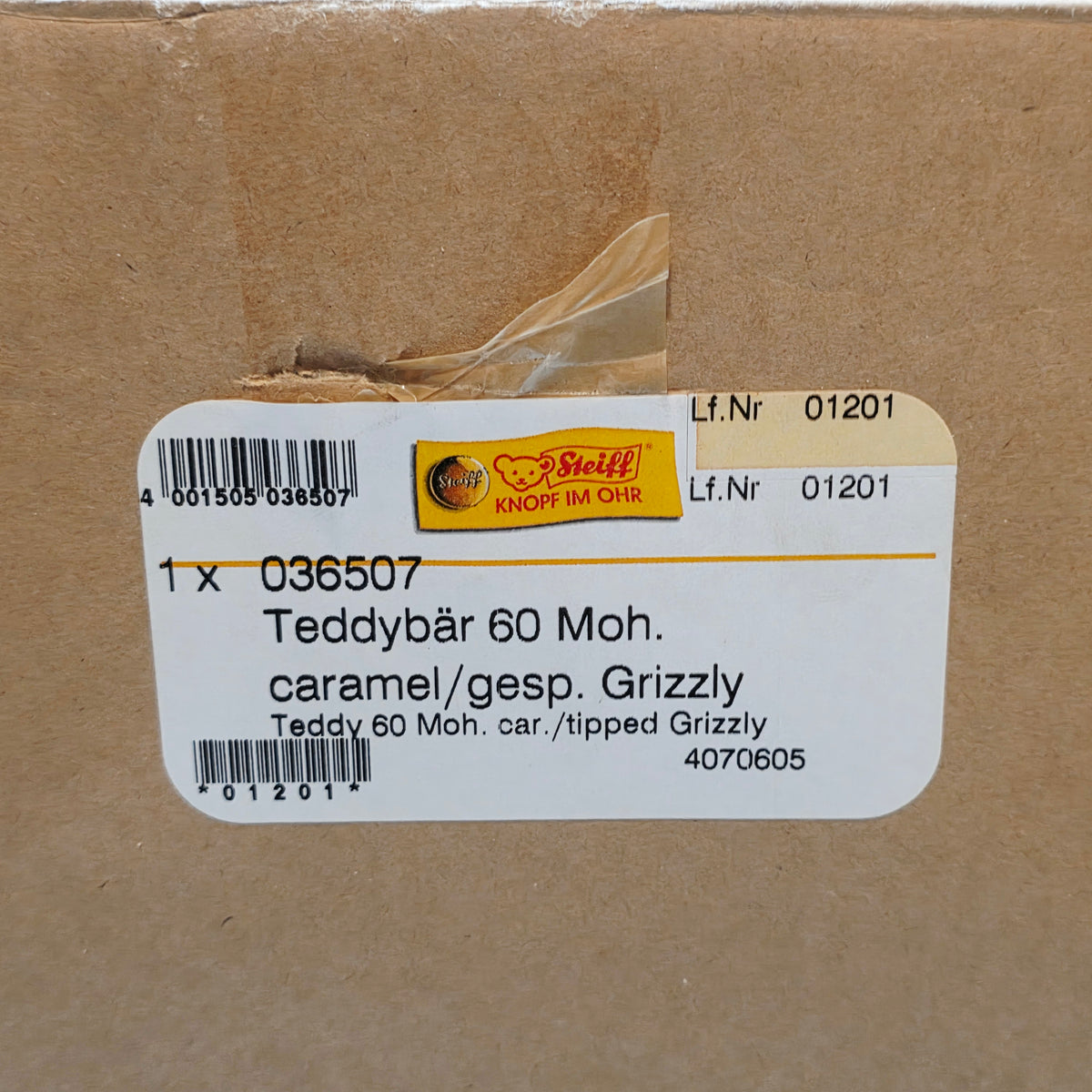 Steiff 036507 Grizzly Ted Teddybär 50 cm aus 2007 limitiert
