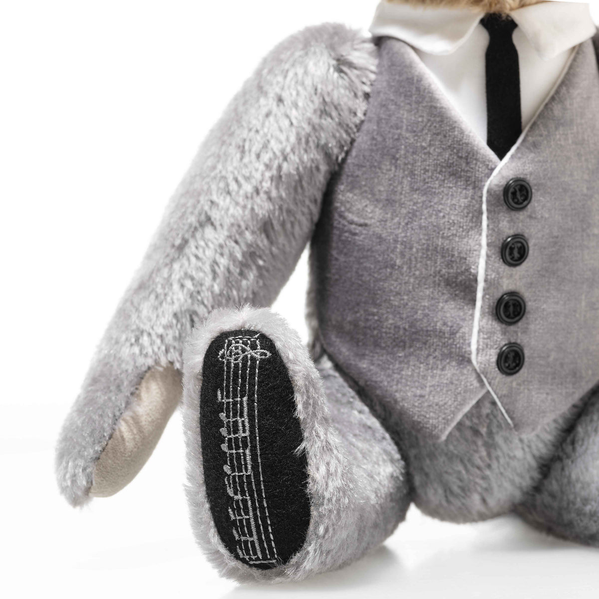 Steiff 007637 Teddybär James Bond Goldfinger 60. Jubiläum mit Musikwerk 30 cm Mohair