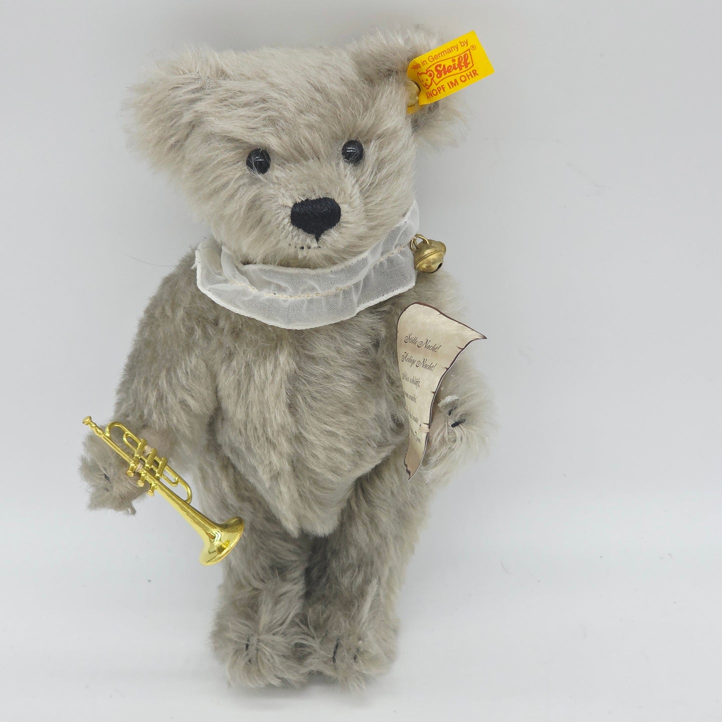 Steiff 672576 Teddybär mit Trompete