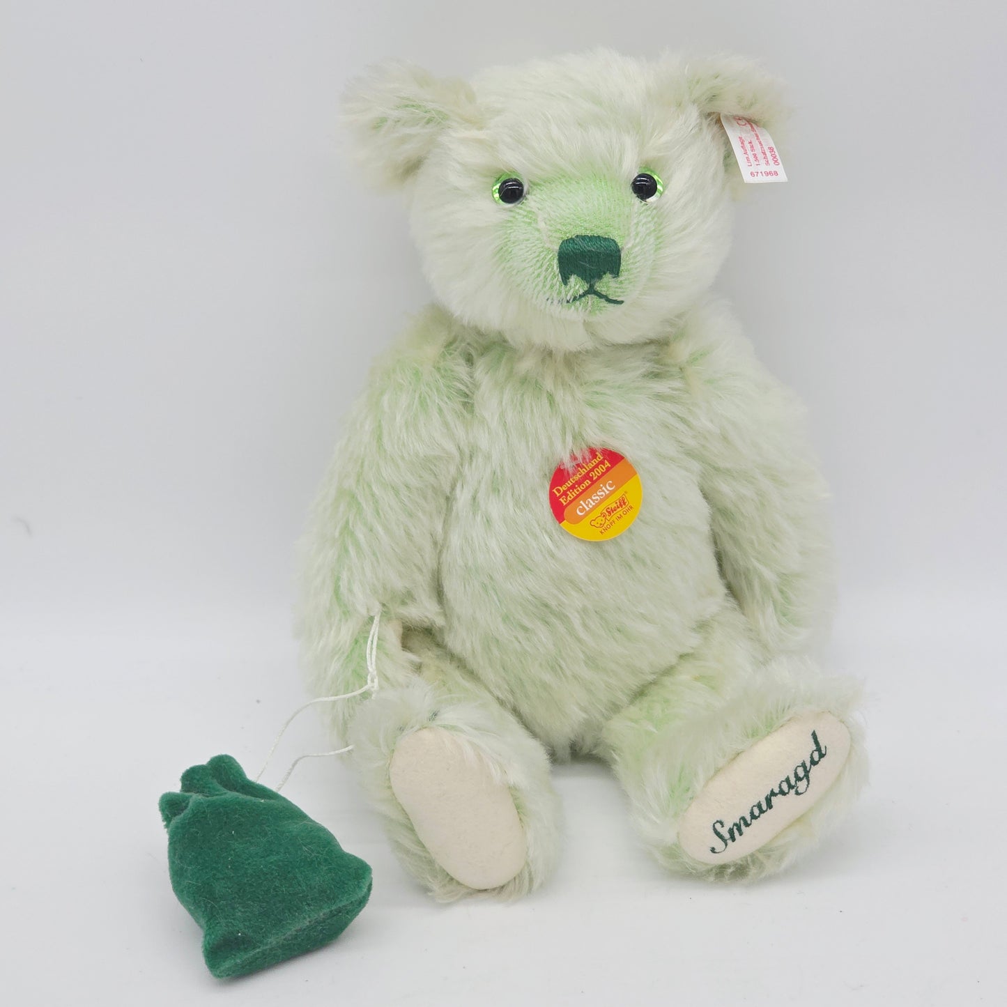Steiff 671968 Teddybär Die Schatzsucher Smaragd limitiert 1500 aus 2004 30 cm