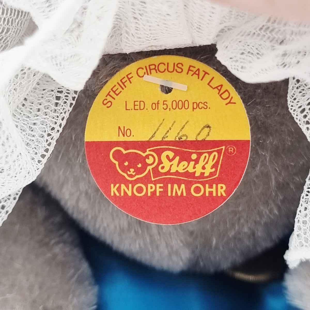Steiff 0146/19 Golden Age of the Circus Fat Lady Hippo