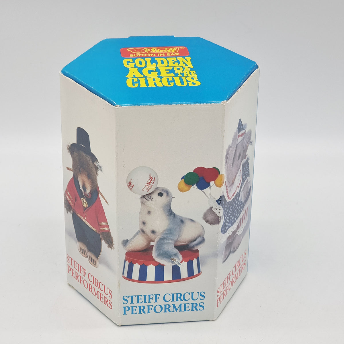 Steiff 0147/12 Golden Age of the Circus Robbe mit Ball und Podest