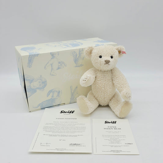 Steiff 034312 Papierteddybär limitiert 1500 aus 2014 28 cm Papierplüsch
