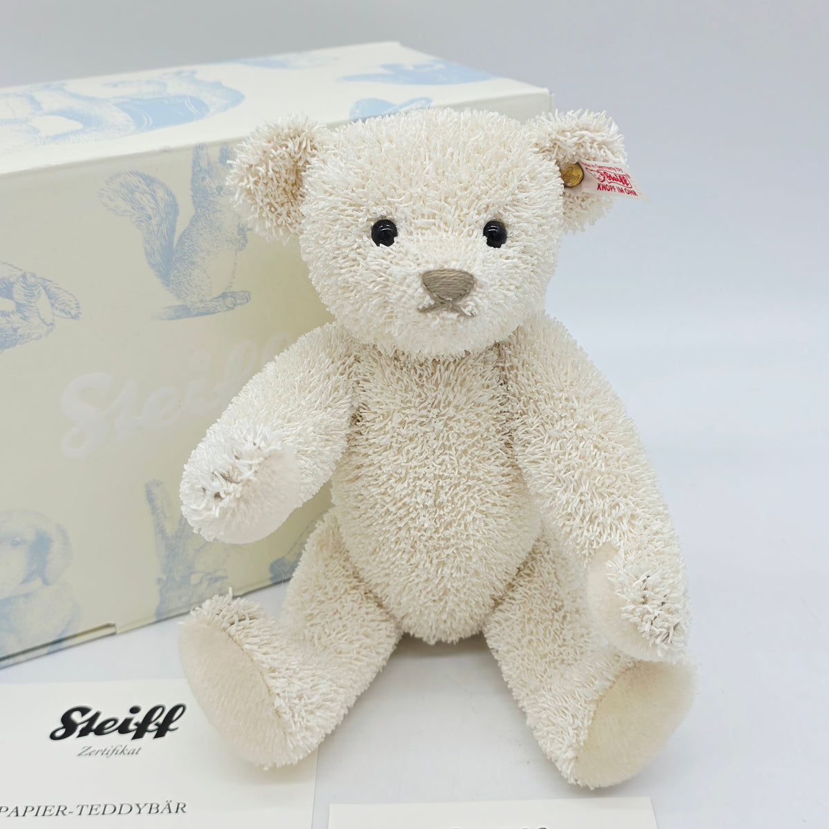 Steiff 034312 Papierteddybär limitiert 1500 aus 2014 28 cm Papierplüsch