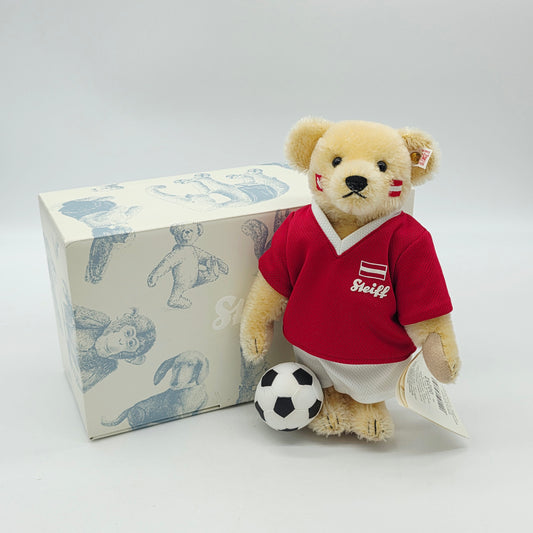 Steiff 657757 Teddybär Fußballer 2008 Österreich und Schweiz limitiert 1500 28cm