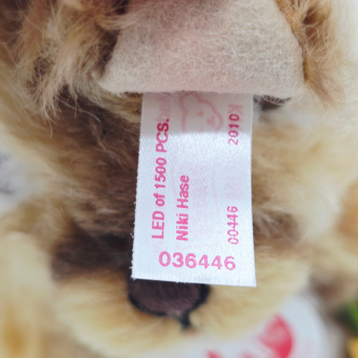 Steiff 036446  Niki Hase limitiert 1500 aus 2010 26cm Mohair