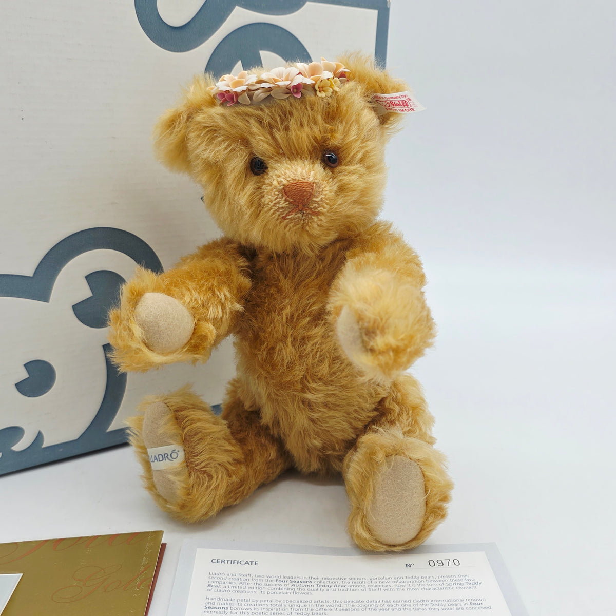 Steiff 676345 Teddybär Lladro Herbst limitiert 2000 aus 2008 28 cm Mohair