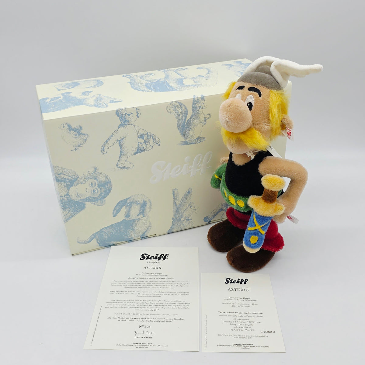 Steiff 674464 Asterix exklusiv für Europa limitiert Jahr 2017