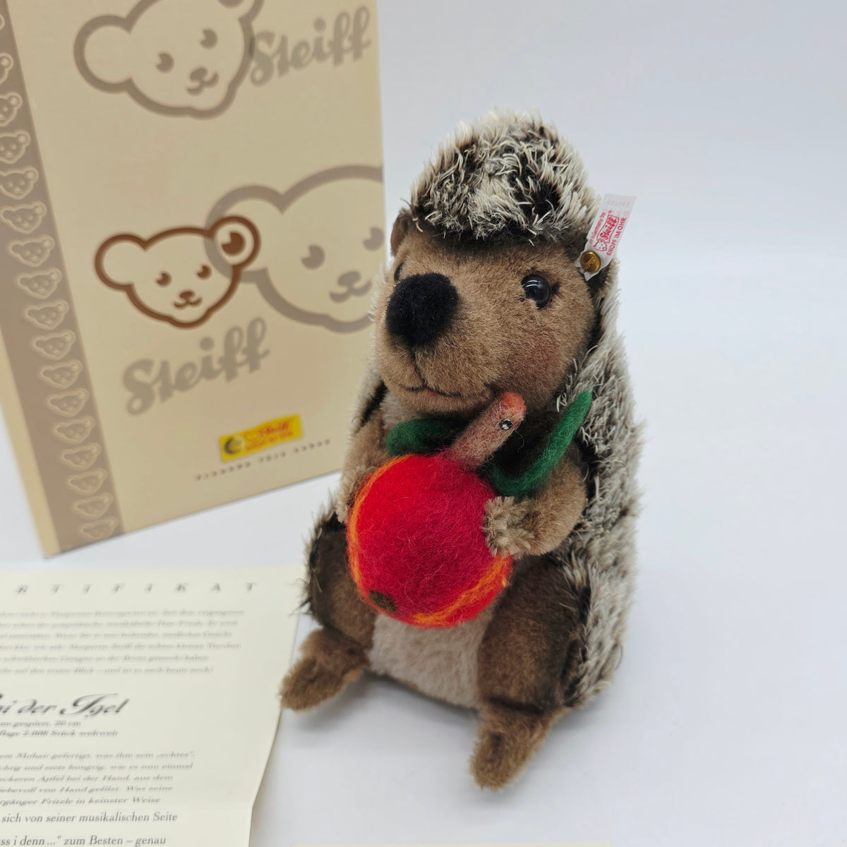 Steiff 037092 Sigi der Igel 20 cm brau Jahr 2008