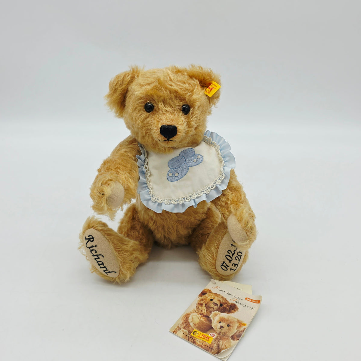 Steiff 662805 Teddybär Richard Geburt 29 cm Mohair