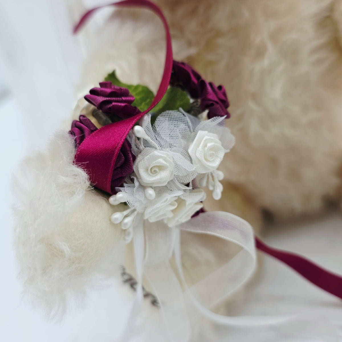 Steiff 662812 Braut Teddybär Margarete mit Schleier blond Mohair