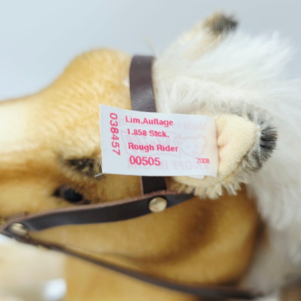 Steiff 038457 Teddybär Rough Rider limitiert 1858 aus 2008 18 cm/30 cm