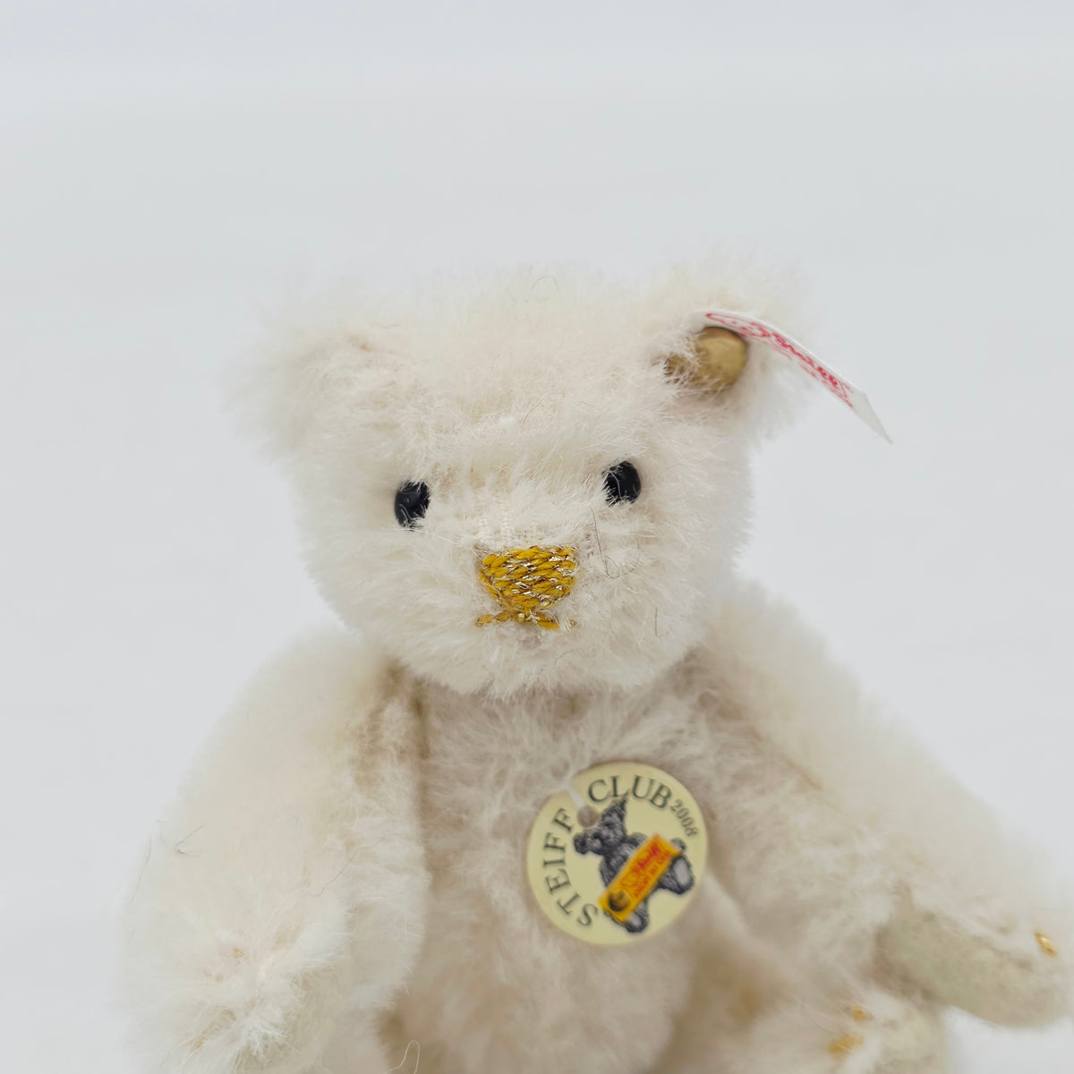 Steiff Club Jahresgeschenk Teddybär Jahr 2008 weiß