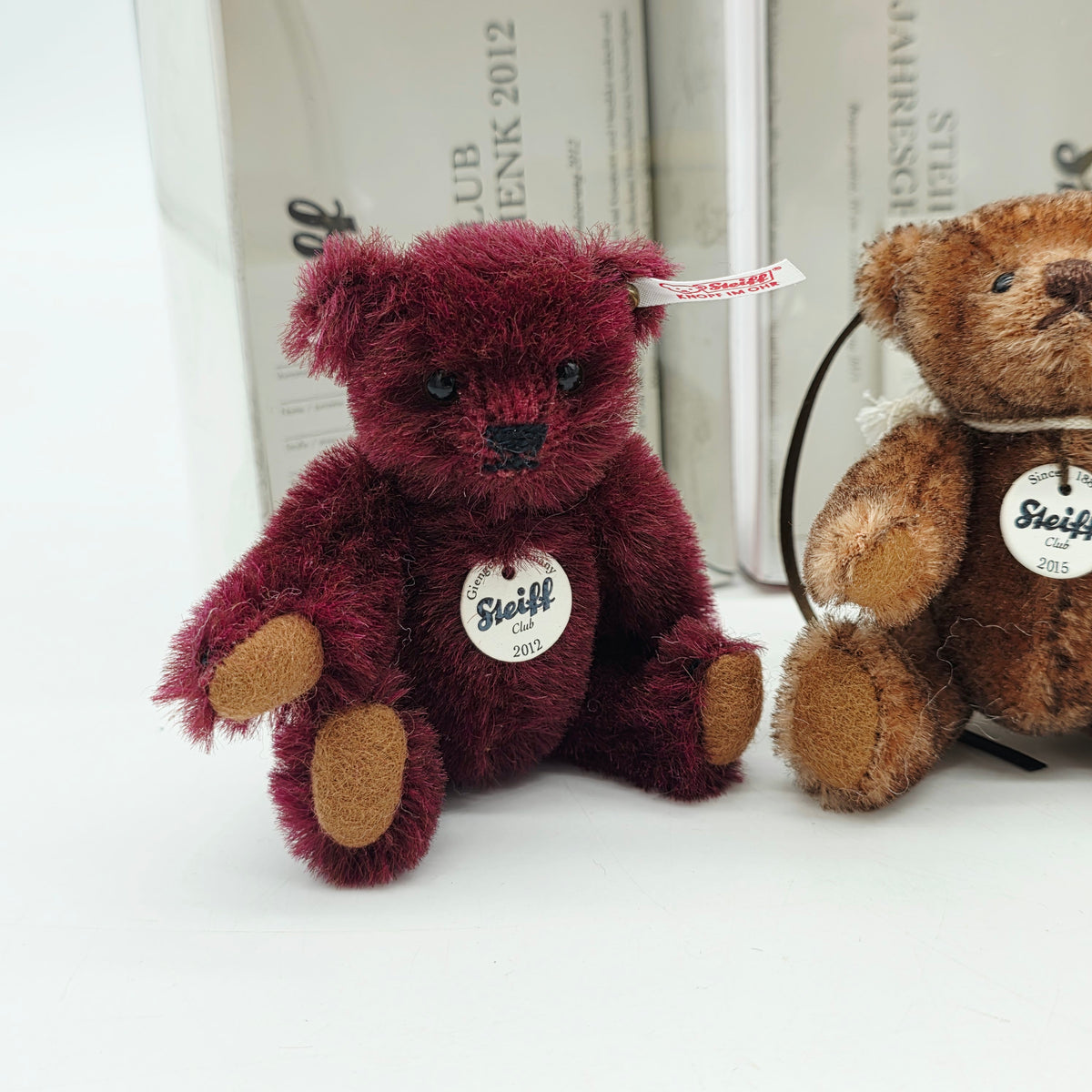 Steiff Club Jahresteddybären Set Jahre 2012, 2015, 2016, 2017