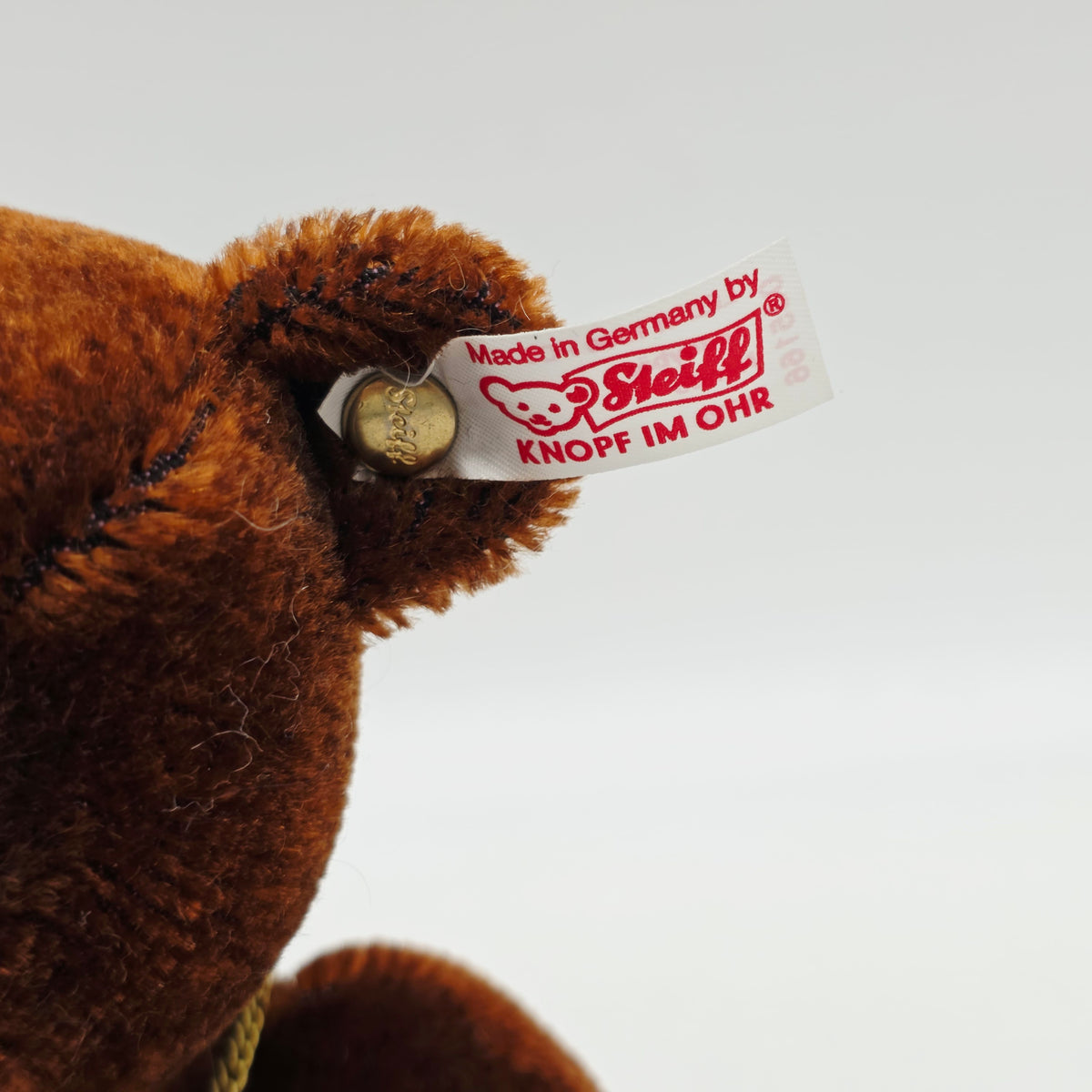 Steiff 035166 Teddybär Nando 30 cm Mohair rotbraun 2013 mit Kompass