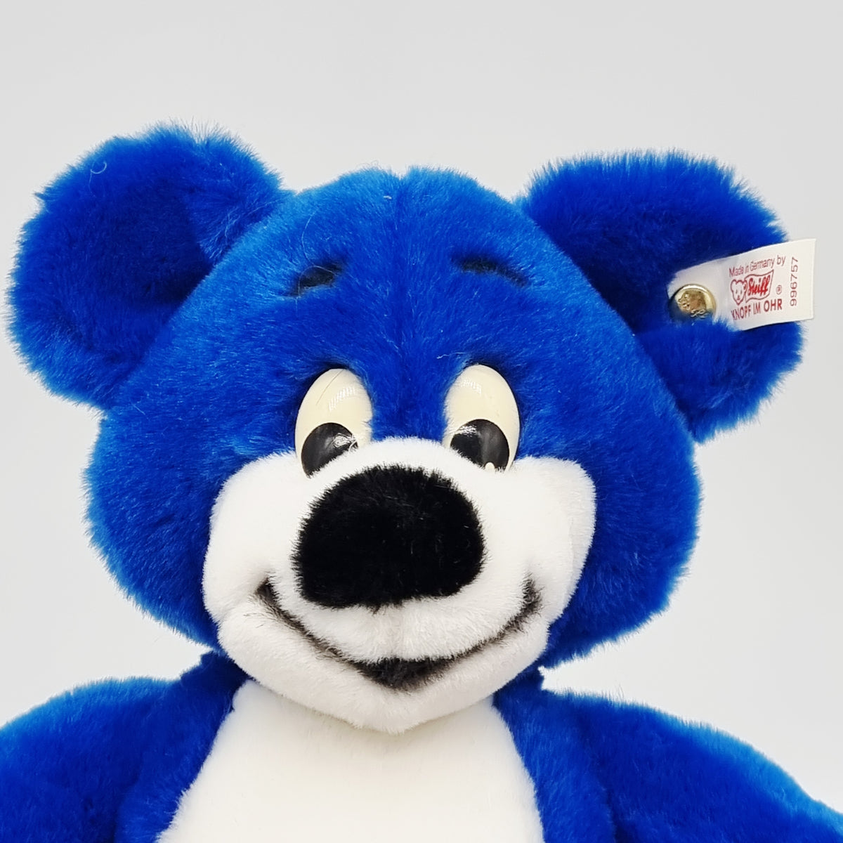 Steiff 996757 Pampers Pamy-Bär Teddybär blau limitiert 5000 Jahr 1998 Zertifikat