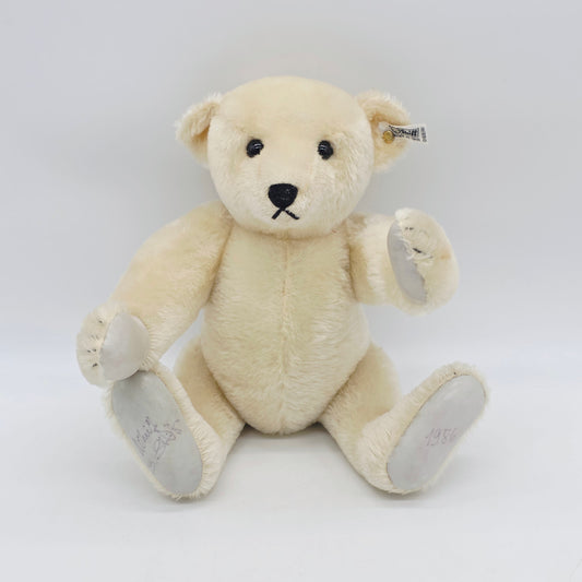 Steiff 0158/41 Teddybär weißes Mohair 41 cm