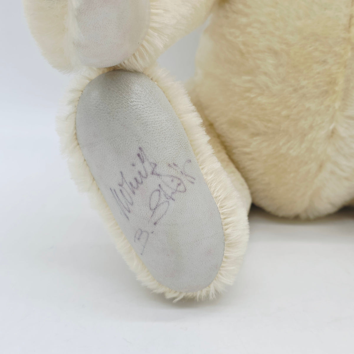 Steiff 0158/41 Teddybär weißes Mohair 41 cm