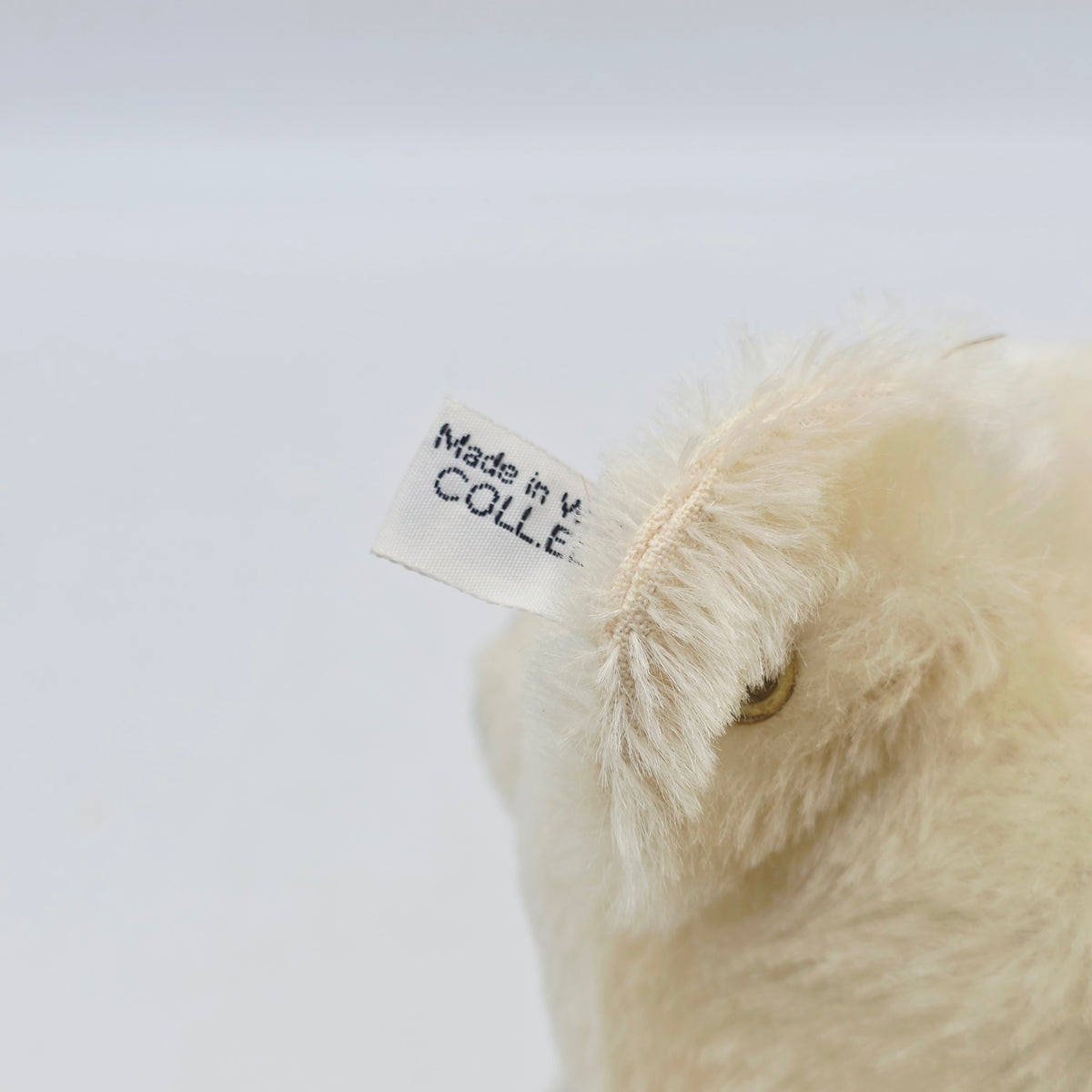 Steiff 0158/41 Teddybär weißes Mohair 41 cm
