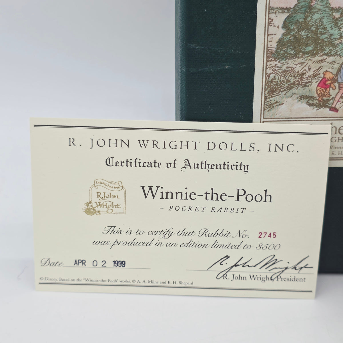 R. John Wright Pocket Rabbit Winnie the Pooh 14 cm